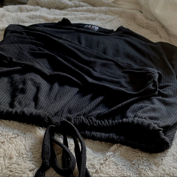 Black Long Sleeve Top - Picture 2 of 3